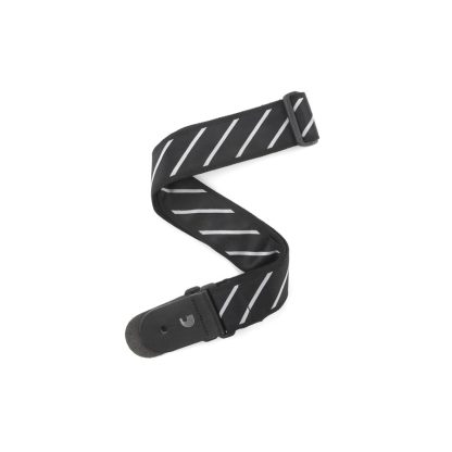 PLANETWAVES - GİTAR ASKISI TIE STRIPES SİYAH-GRİ