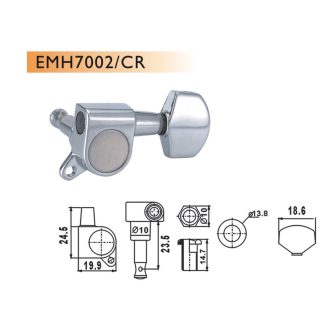 VALENCIA MACHINE HEAD (BURGULAR) CHROME: EMH7002CRR6