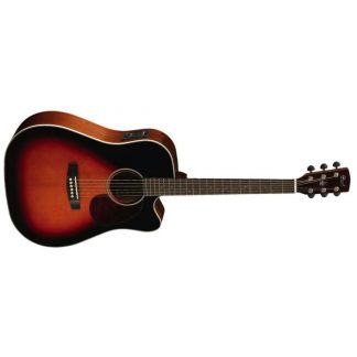 CORT ELEKTRO AKUSTİK GİTAR, 3 TON SUNBURST, FISHMAN