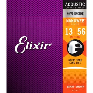 Elixir 11102 NW 80/20 Bronz Akustik Gitar Teli (13-56)